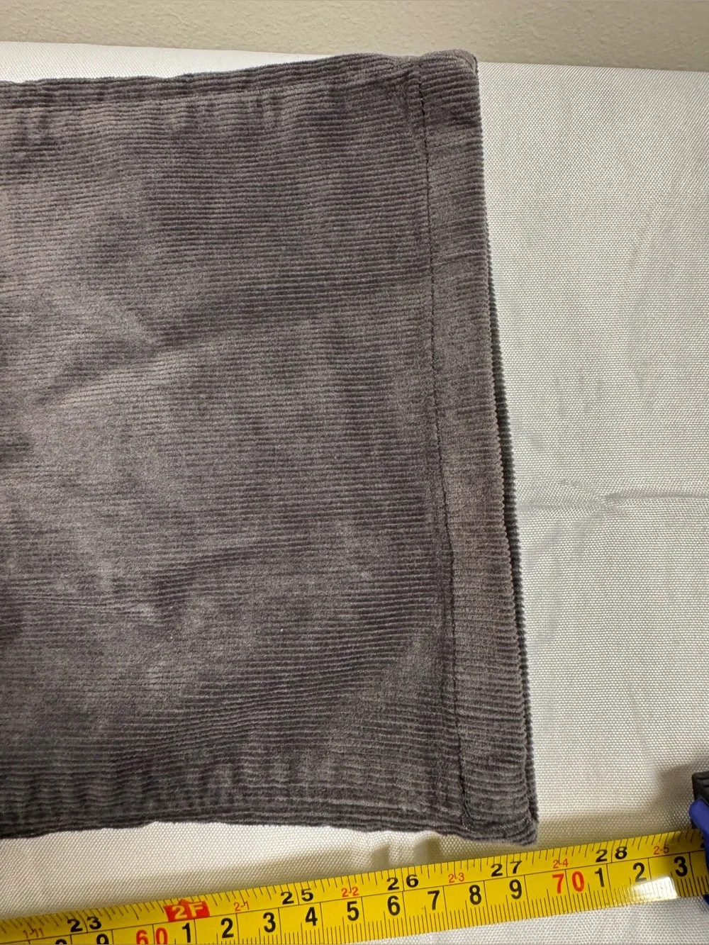 Untuckit Men's Gray 98% Cotton Corduroy Look Pants